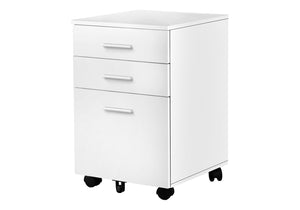 English Elm File Cabinet Rolling Mobile Storage Drawer Unit with Smooth Glides, Printer Stand, Compact Mobility White 25 L x 20 W x 7 H B2710P219948