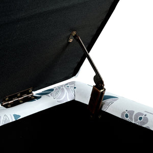 English Elm Christopher Knight Home® - Luxury Storage Ottoman with Floral Patterned Fabric, Soft-Close Hinges, Hidden Compartment for Blankets and Seating Comfort Multicolor N767P257582F