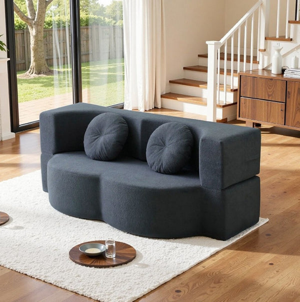 English Elm 2-In-1 Convertible Modular Sofa Bed - Memory Foam Comfort, No Assembly, Space-Saving Design For Any Room P1 W3653P355637-GIGA