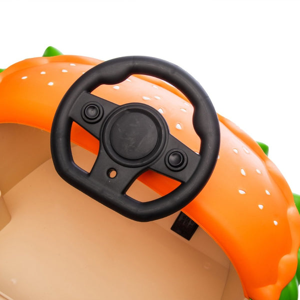 English Elm 12v Kids Hamburger Bumper Ride on Car with 360 Spin Parental Remote and Led Display W1578P299386