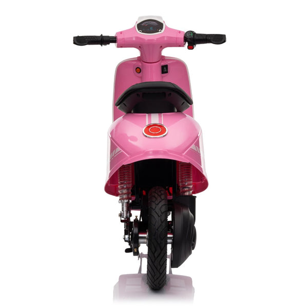 English Elm 24v Kids Electric Dirt Bike with Pneumatic Tires Suspension and Bluetooth for Ages 8-14 W1578P297858