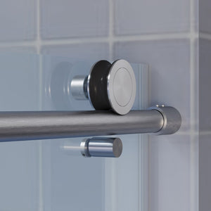 English Elm Top Rail Brushed Nickel Finish for Frameless Sliding Shower Doors Smooth Glide W1920P416270