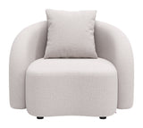 Sunny Isles Accent Chair Beige 704017 Zuo Modern