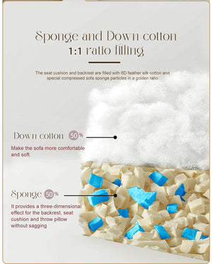 English Elm Modular Sectional Sofa - Space-Saving Light Gray Couch For Small Living Rooms & Bedrooms, Comfy Design W3622S00006