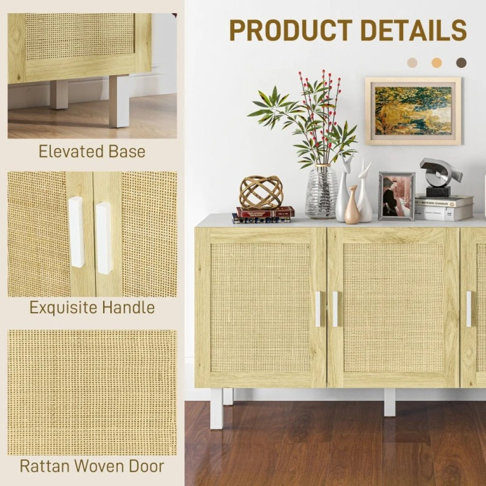 English Elm Sturdy Two Tone Farmhouse Bathroom Wall Cabinet with Open Shelf and Adjustable Storage T3971P466612