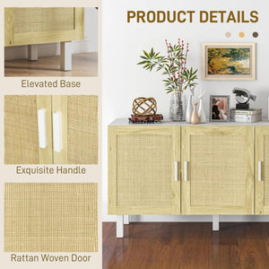English Elm Sturdy Two Tone Farmhouse Bathroom Wall Cabinet with Open Shelf and Adjustable Storage T3971P466612