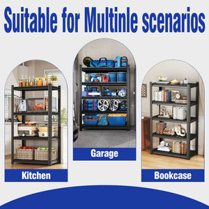 English Elm 63" Five-tier Heavy-duty Shelving Unit 2000lb Capacity Adjustable Garage Storage W1831P435618