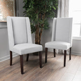 Christopher Knight Home® - Noble House - Rory Contemporary Fabric Wingback Dining Chair - Set of 2