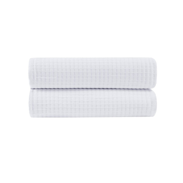 English Elm 1-piece Matelasse Woven Coverlet Antimicrobial Oeko-tex Certified Full Queen Bedding B035P437500