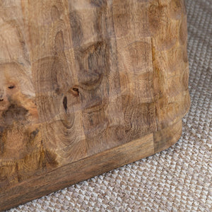 Crestview Collection Coastal Rectangular Cocktail Table – Hand-carved Solid Mango Wood For Modern Living Room Elegance Brown Solid Wood Cvfnr4815