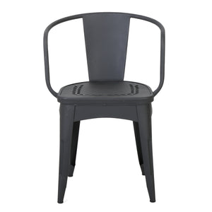 English Elm Christopher Knight Home® - LOURDES 3 PC KD METAL SET Bistro Patio 3-Piece Cast Iron Table & 2 Stackable Cafe Chairs, Weatherproof Elegance Black 56559.00BLK