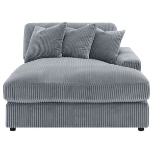 English Elm Cassidy Corduroy Sectional with Chaise Lounge for Relaxed Living Room Comfort B062S01422