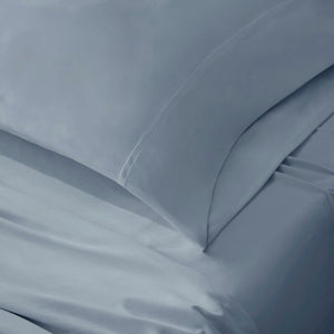 English Elm 4-piece King Nylon Spandex Sheet Set Moisture Wicking Stretch Cool Sleep Bedding Blue B035P408288
