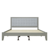 Christopher Knight Home® - Noble House - - Solid Wood Platform Upholstered Headboard California King Bed