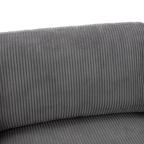 English Elm Sofa Corduroy Upholstered Living Room Couch with Spring Support and Wooden Frame WF532116AAE