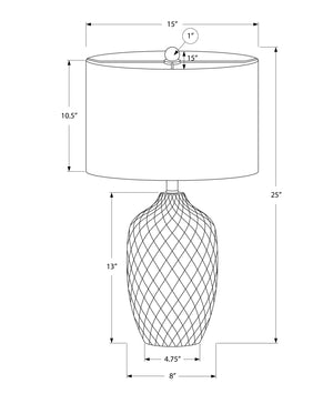 English Elm Lighting, Elegant 25" Cream Ceramic Table Lamp With Ivory Shade - Perfect For Any Room Decor! B2710P220123