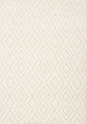 HomeRoots 5' Cream Area Rug - Luxurious Softness, Durable & Stain-Resistant for Elegant Home Décor & Comfort 7' X 10' 660013
