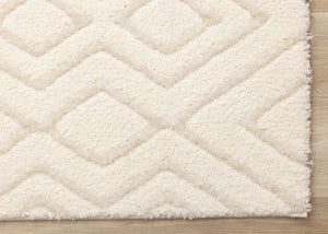 HomeRoots 5' Cream Area Rug - Luxurious Softness, Durable & Stain-Resistant for Elegant Home Décor & Comfort 8' X 11' 660014