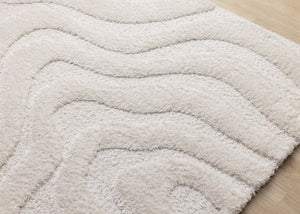 HomeRoots 5' Modern White Area Rug - Soft, Durable, and Stylish for Living Rooms, Bedrooms, and Playrooms 5' X 8' 660015