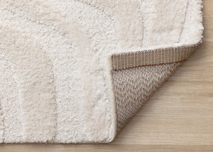 HomeRoots 5' Modern White Area Rug - Soft, Durable, and Stylish for Living Rooms, Bedrooms, and Playrooms 5' X 8' 660015