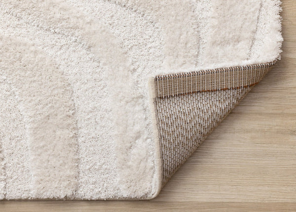 HomeRoots 5' Modern White Area Rug - Soft, Durable, and Stylish for Living Rooms, Bedrooms, and Playrooms 5' X 8' 660015