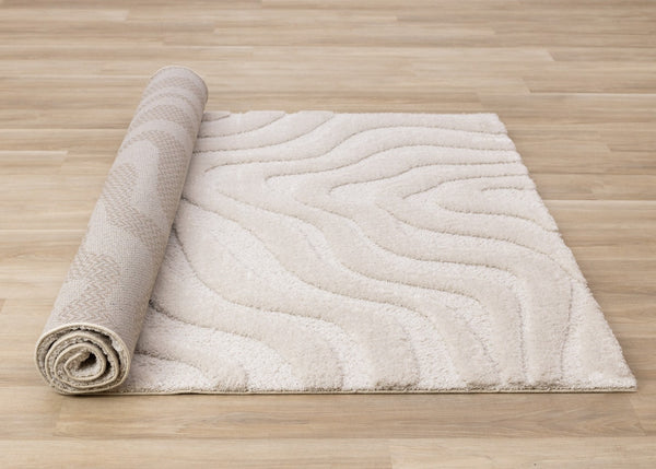 HomeRoots 5' Modern White Area Rug - Soft, Durable, and Stylish for Living Rooms, Bedrooms, and Playrooms 5' X 8' 660015
