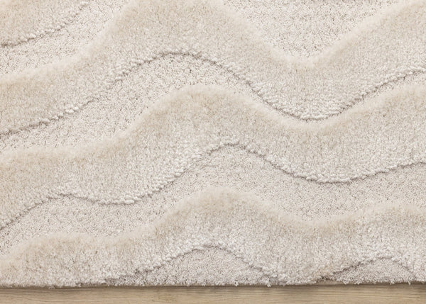 HomeRoots 5' Modern White Area Rug - Soft, Durable, and Stylish for Living Rooms, Bedrooms, and Playrooms 8' X 11' 660016