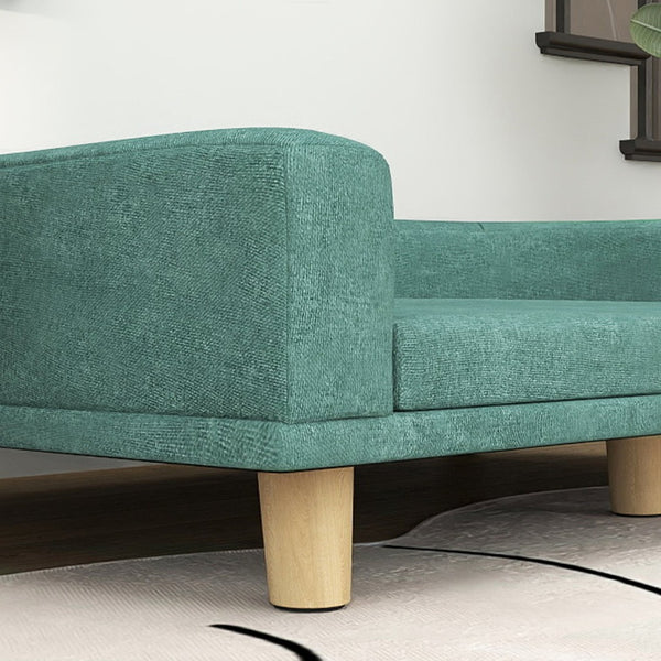 English Elm Pet Sofa Bed with Removable Washable Cushion Foam Padding and Pine Wood Legs T3971P407093