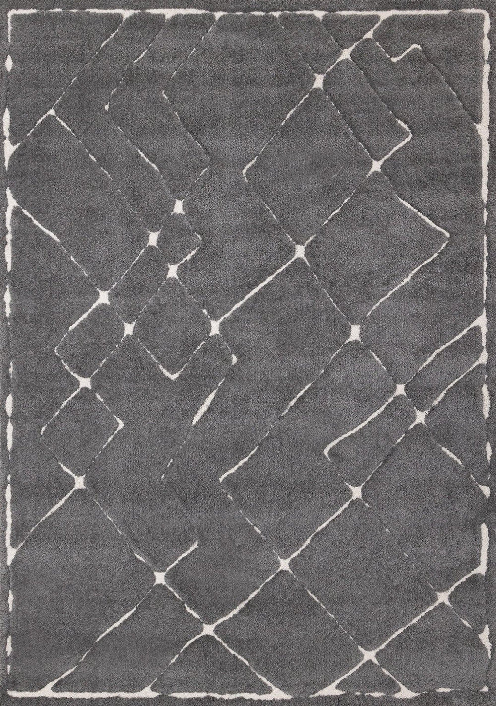 HomeRoots 5' Soft White Area Rug - Durable, Stain-Resistant, Modern Design for Cozy Living Spaces and Homes 8' X 11' 660018