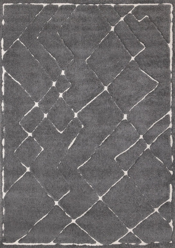 HomeRoots 5' Soft White Area Rug - Durable, Stain-Resistant, Modern Design for Cozy Living Spaces and Homes 8' X 11' 660018