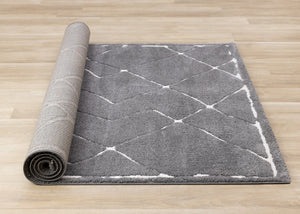 HomeRoots 5' Soft White Area Rug - Durable, Stain-Resistant, Modern Design for Cozy Living Spaces and Homes 8' X 11' 660018