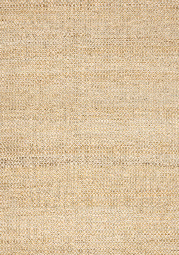 HomeRoots 5' Hand-Woven Jute Geometric Area Rug in Beige and Cream – Durable, Stylish, Perfect for Any Room 5' X 8' 660023