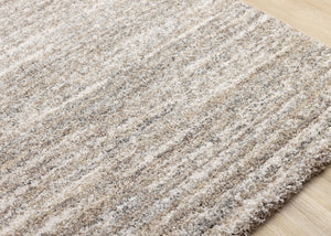 HomeRoots 5' Gray and Brown Abstract Area Rug – Contemporary Design for Stylish, Durable Living Spaces 5' X 8' 660025