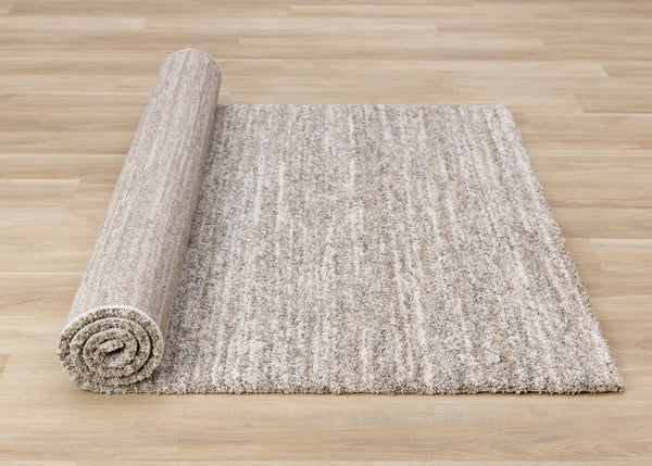 HomeRoots 5' Gray and Brown Abstract Area Rug – Contemporary Design for Stylish, Durable Living Spaces 5' X 8' 660025