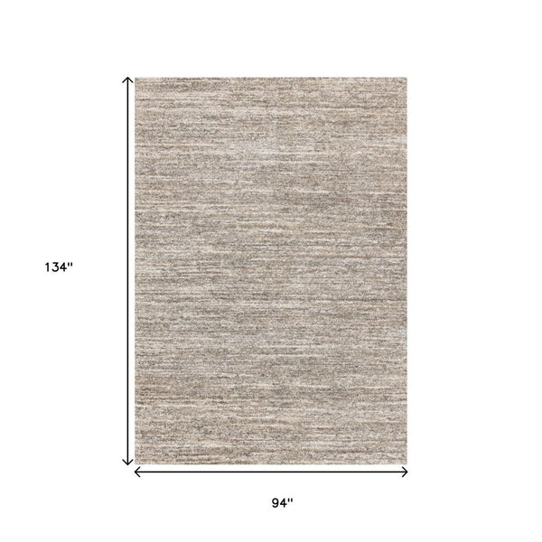 HomeRoots 5' Gray and Brown Abstract Area Rug – Contemporary Design for Stylish, Durable Living Spaces 8' X 11' 660026