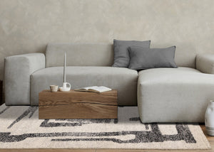 HomeRoots 5' Contemporary Beige and Black Abstract Area Rug – Plush, Durable, Perfect for Modern Homes 5' X 8' 660031