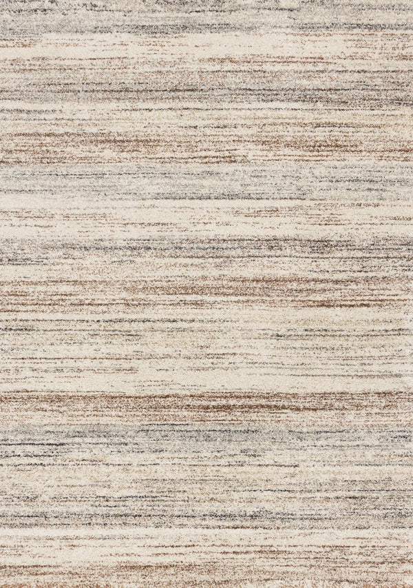 HomeRoots 5' Modern White and Orange Abstract Area Rug - Stylish, Durable, Soft Pile for High-Traffic Spaces 5' X 8' 660033