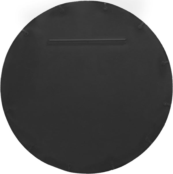Meridian Furniture Sphere Round Iron Wall Mirror Open Frame Sculptural Accent for Entryways and Living Rooms Gold 36 inches 66003Gold-36M