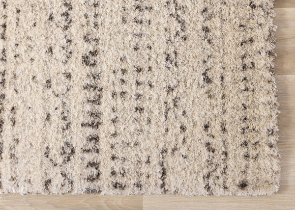 HomeRoots 5' Luxurious Cream and Brown Tribal Area Rug - Plush, Durable, and Ideal for Any Modern Space 8' X 11' 660041