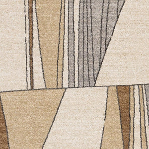 HomeRoots 5' Modern White and Black Geometric Area Rug - Durable, Stain-Resistant, Cozy Comfort for Any Room 8' X 11' 660047