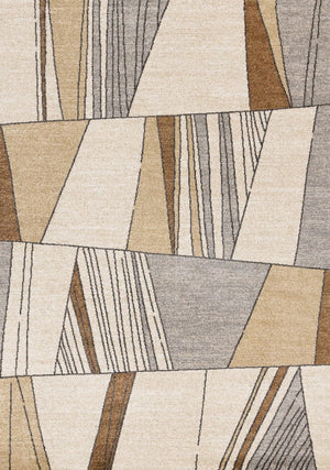 HomeRoots 5' Modern White and Black Geometric Area Rug - Durable, Stain-Resistant, Cozy Comfort for Any Room 8' X 11' 660047