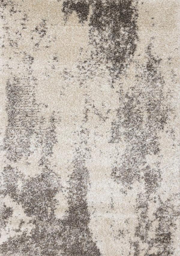 HomeRoots 8' Cream and Brown Abstract Area Rug – Stylish, Durable Design for Comfort in Any Living Space 8' X 11' 660049