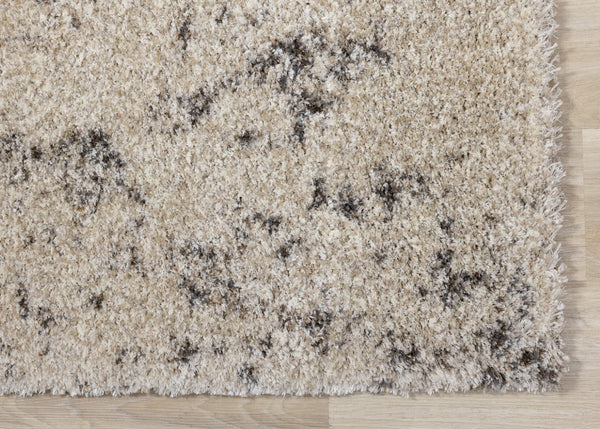HomeRoots 8' Cream and Brown Abstract Area Rug – Stylish, Durable Design for Comfort in Any Living Space 8' X 11' 660049