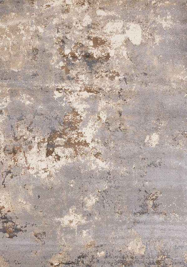HomeRoots 8' Taupe Brown and Gray Abstract Area Rug - Modern Design, Durable, Stain-Resistant for High-Traffic Areas 8' X 11' 660051