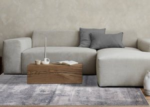 HomeRoots 5' Modern Gray and Ivory Abstract Area Rug - Soft, Stain-Resistant, Ideal for Busy Households 5' X 8' 660052