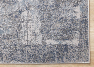 HomeRoots 5' Modern Gray and Ivory Abstract Area Rug - Soft, Stain-Resistant, Ideal for Busy Households 5' X 8' 660052