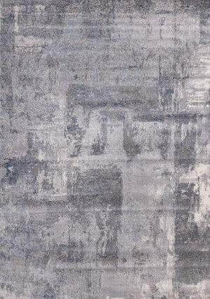 HomeRoots 8' Gray and Ivory Abstract Area Rug - Modern Design, Stain-Resistant, Ideal for High-Traffic Homes 8' X 11' 660053