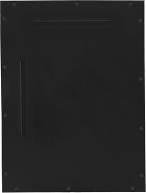 Meridian Furniture Hammer Forged Iron Wall Mirror Handcrafted Antique Frame for Entryway or Living Room Decor Black 48 inches 66005Black-M