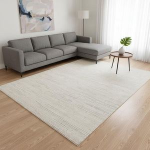 HomeRoots 8' Cream Area Rug - Durable, Stain-Resistant, Soft Underfoot - Perfect for High-Traffic Spaces! 8' X 11' 660062