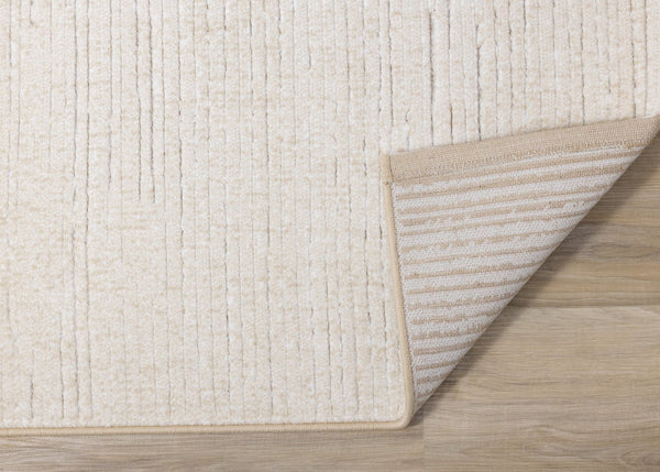 HomeRoots 8' Cream Area Rug - Durable, Stain-Resistant, Soft Underfoot - Perfect for High-Traffic Spaces! 8' X 11' 660062